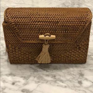 Nordstrom Celeste Straw Basket Crossbody Purse